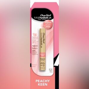 2pk ChapStick®‎ Total Hydration Moisture + Tint SPF 15 peachy keen lip balms new